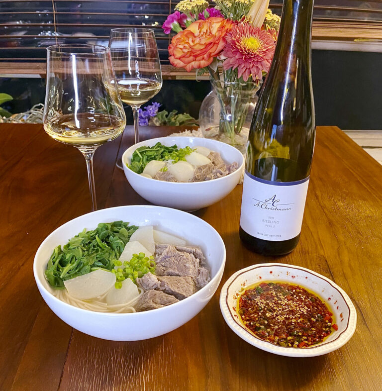 EAT & TRINK | Pfalz Riesling and Taiwanese Beef Noodle Soup