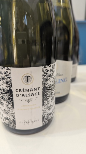 Crémant d'Alace bottle and lable